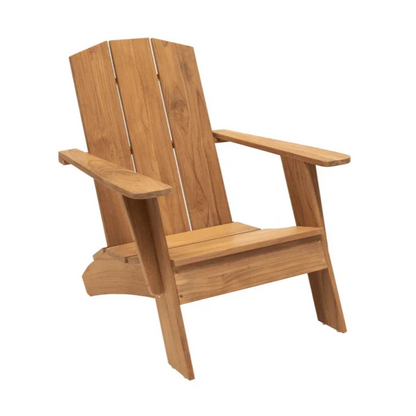Bainbridge Teak Patio Adirondack Lounge Set 3PC
