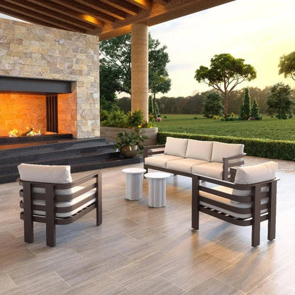 Bal Harbor White Arm Chair