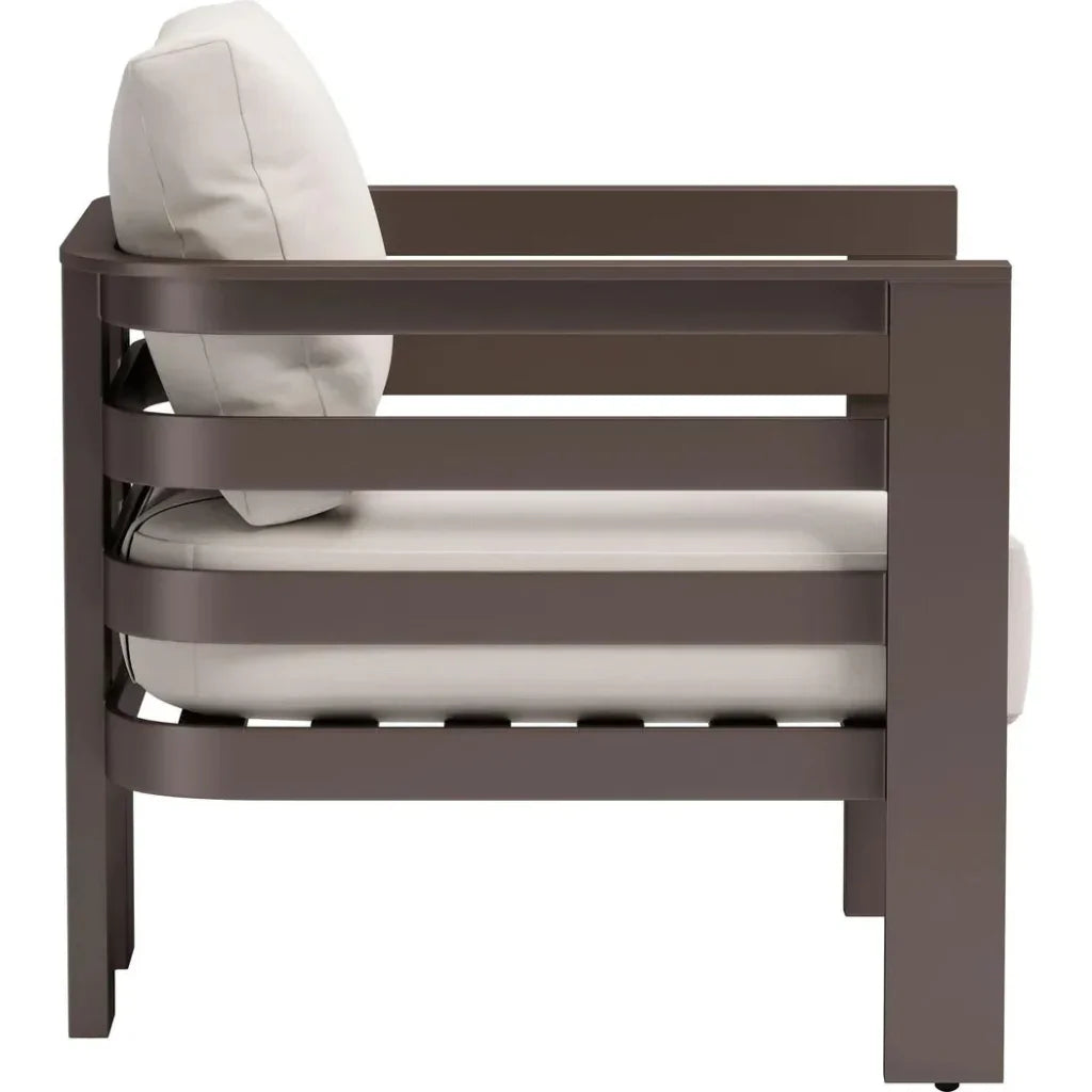 Bal Harbor White Arm Chair