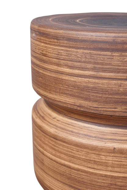 Balance Glazed Ceramic Patio Stool