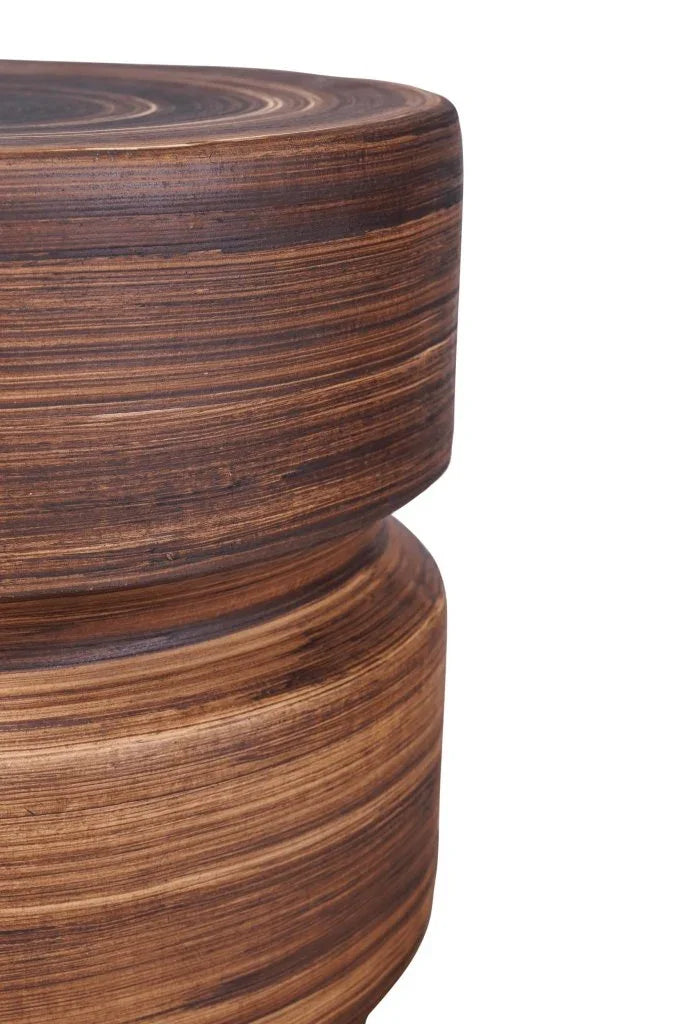Balance Glazed Ceramic Patio Stool