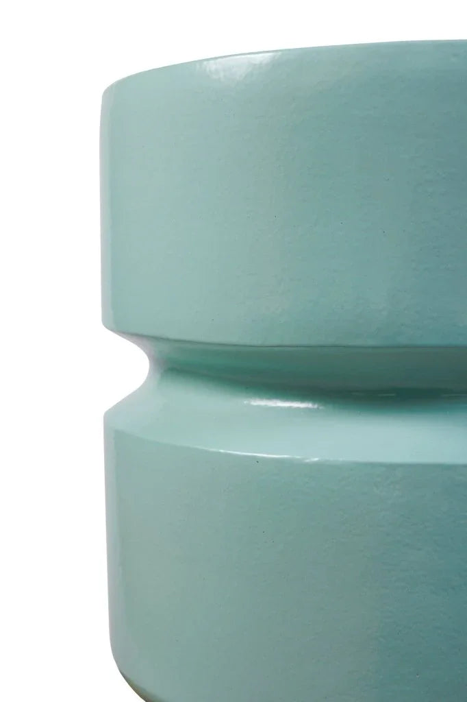 Balance Glazed Ceramic Patio Stool