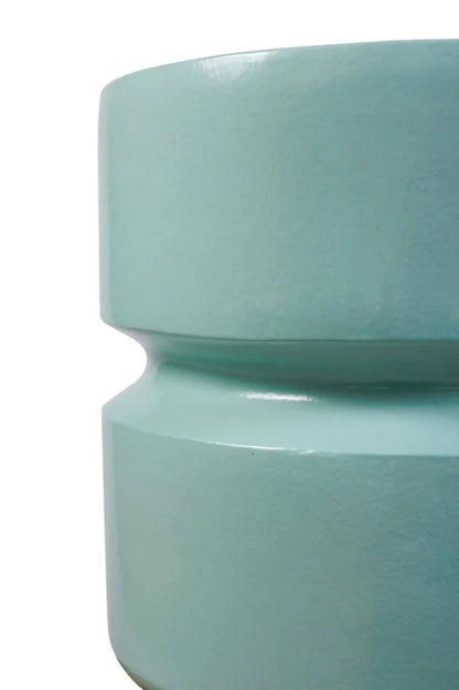 Balance Glazed Ceramic Patio Stool