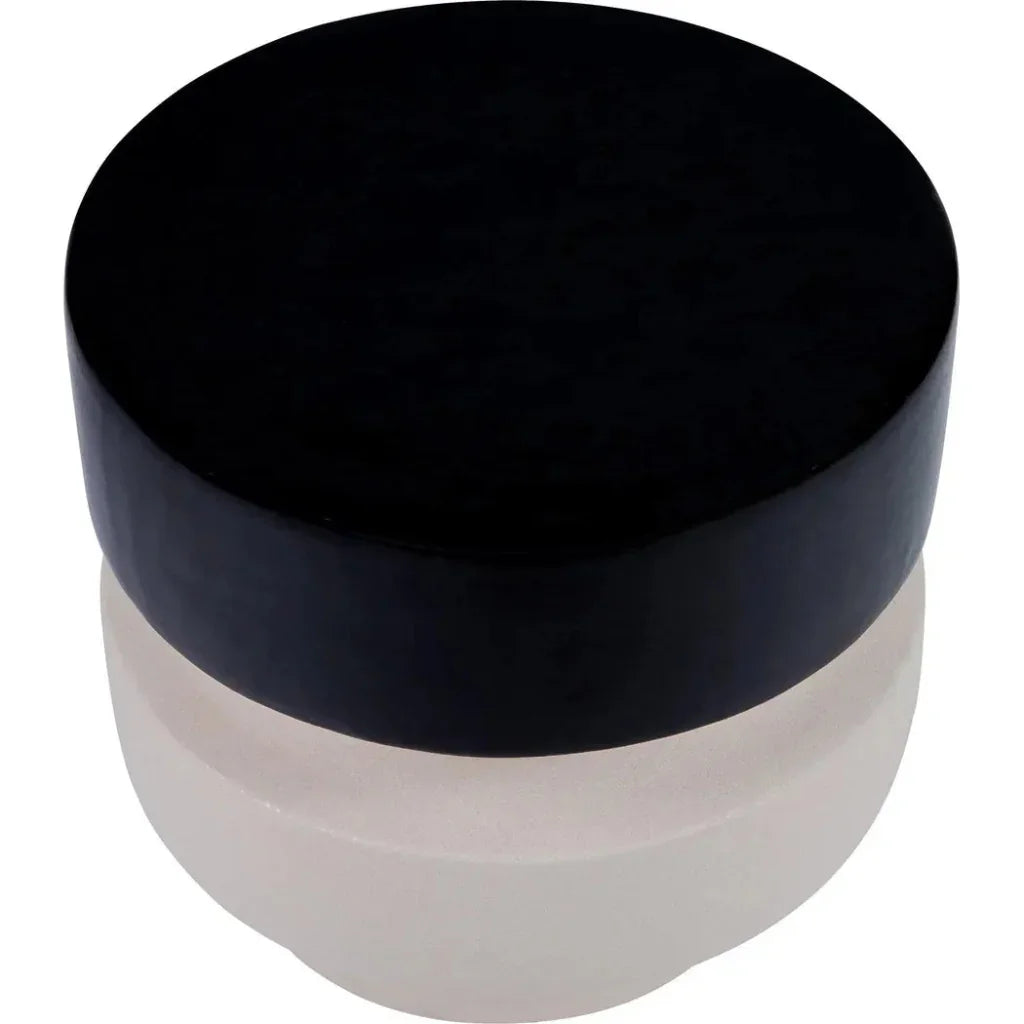 Balance Garden Stool 16" - Black Outdoor End Table