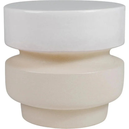 Balance Garden Stool 16" - Ceramic Outdoor End Table