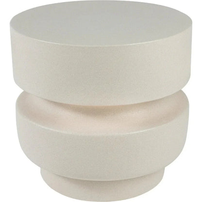 Balance Garden Stool 16" - White Outdoor End Table