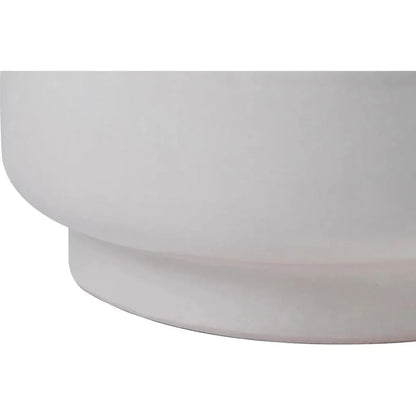 Balance Garden Stool 18" - White Outdoor End Table