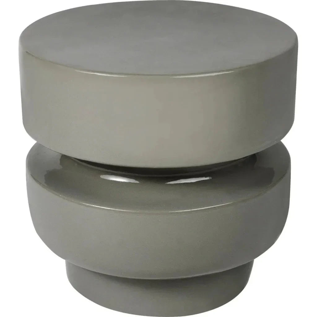 Balance Stool/Accent Table 16" - Grey Outdoor End Table