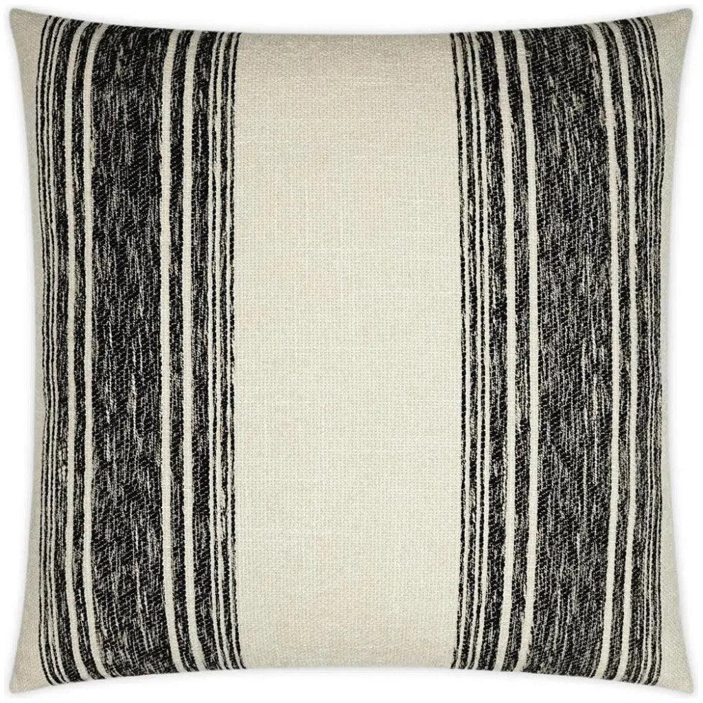 Balboa Black Stripes Black Large Throw Pillow Insert