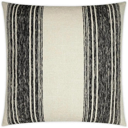 Balboa Black Stripes Black Large Throw Pillow Insert