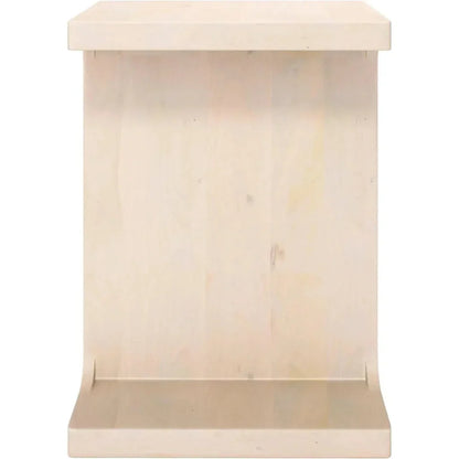 Bama Natural Wood Square Side Table