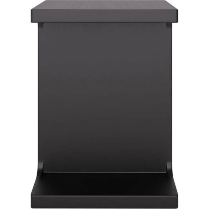Bama Wood Black Square Side Table