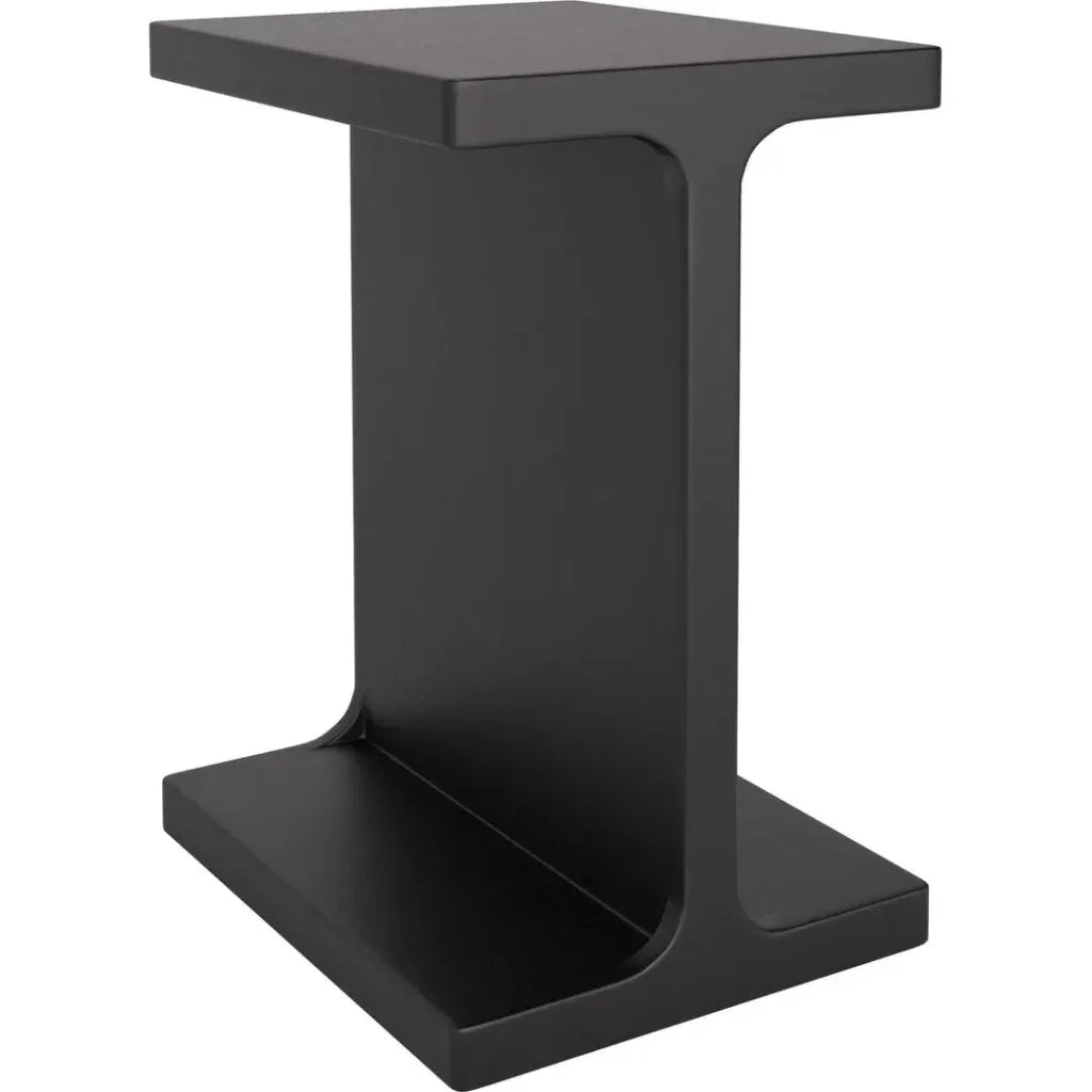 Bama Wood Black Square Side Table