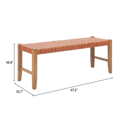 Bandani Leather Bedroom Bench