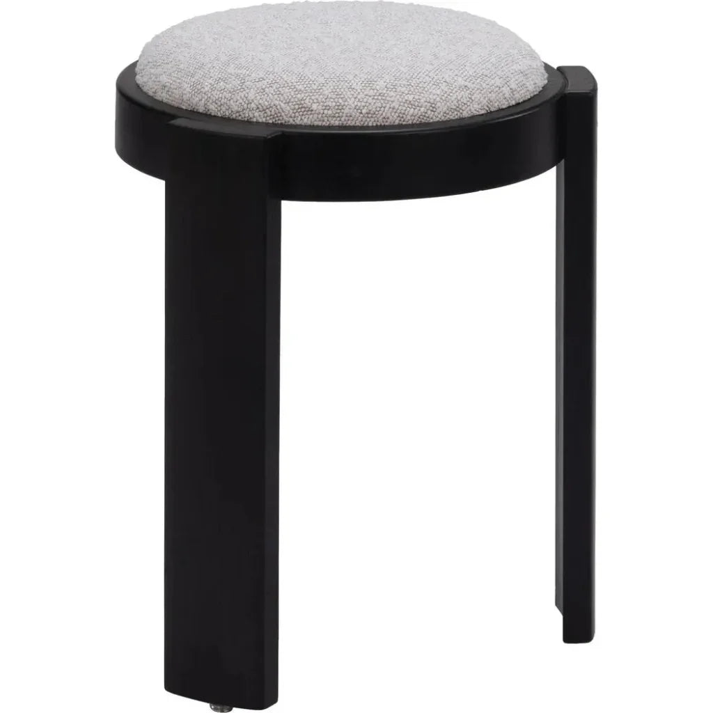 Banjul Wood Misty Gray Ottoman
