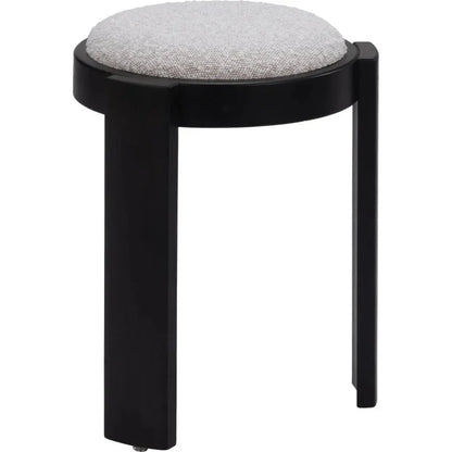 Banjul Wood Misty Gray Ottoman