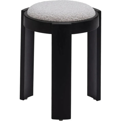 Banjul Wood Misty Gray Ottoman