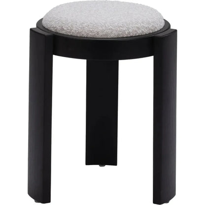 Banjul Wood Misty Gray Ottoman