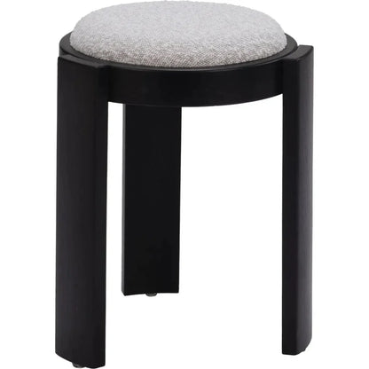 Banjul Wood Misty Gray Ottoman