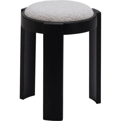 Banjul Wood Misty Gray Ottoman