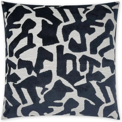 Banksy Navy Abstract Navy Large Throw Pillow Insert