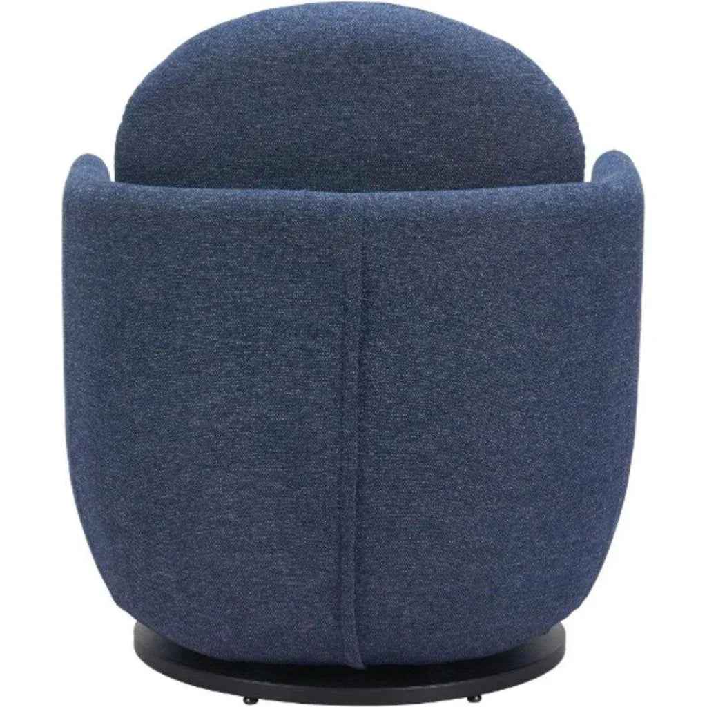 Bant Blue Swivel Arm Chair