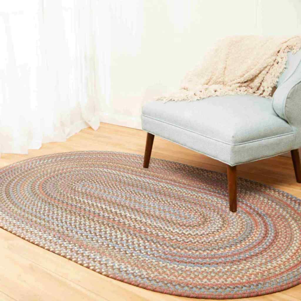 Bar Harbor Braided Oval Reversible Area Rugs
