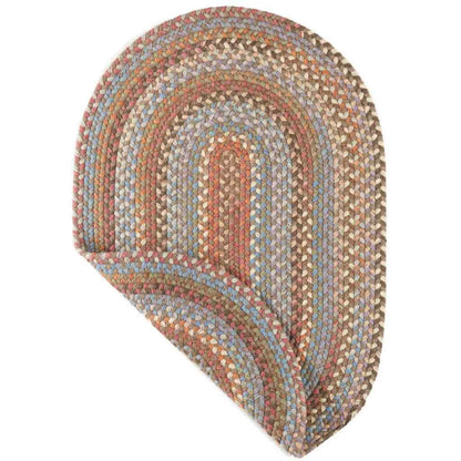Bar Harbor Braided Oval Reversible Area Rugs