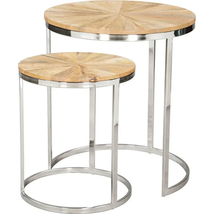 Bari Coffee Table Set (2-Piece) Natural