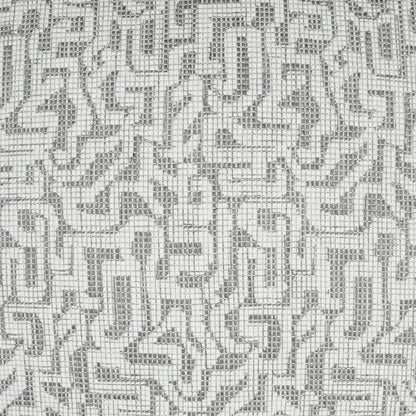 Barkley Abstract White Taupe Large Throw Pillow Insert
