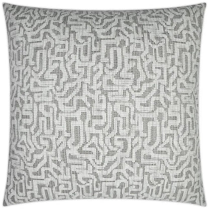 Barkley Abstract White Taupe Large Throw Pillow Insert