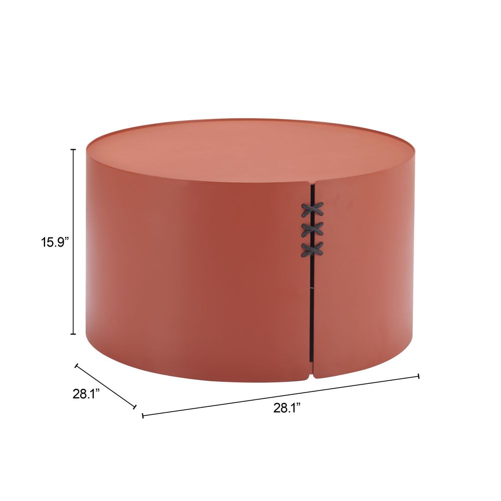 Bayu Aluminum Red Coffee Table