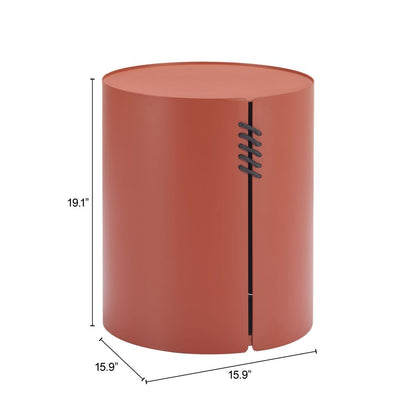 Bayu Aluminum Red Side Table