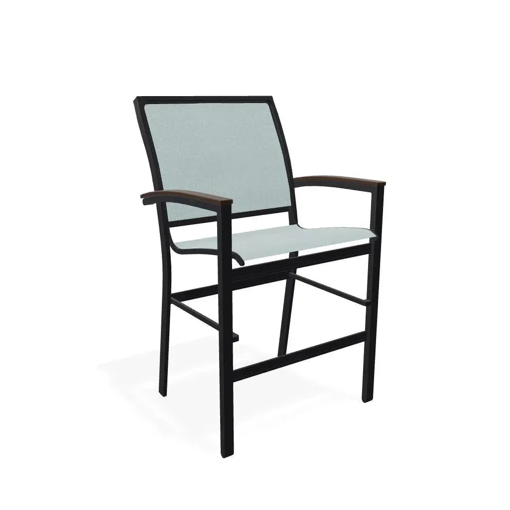 Bazza Sling Balcony Height Stacking Outdoor Cafe Chair