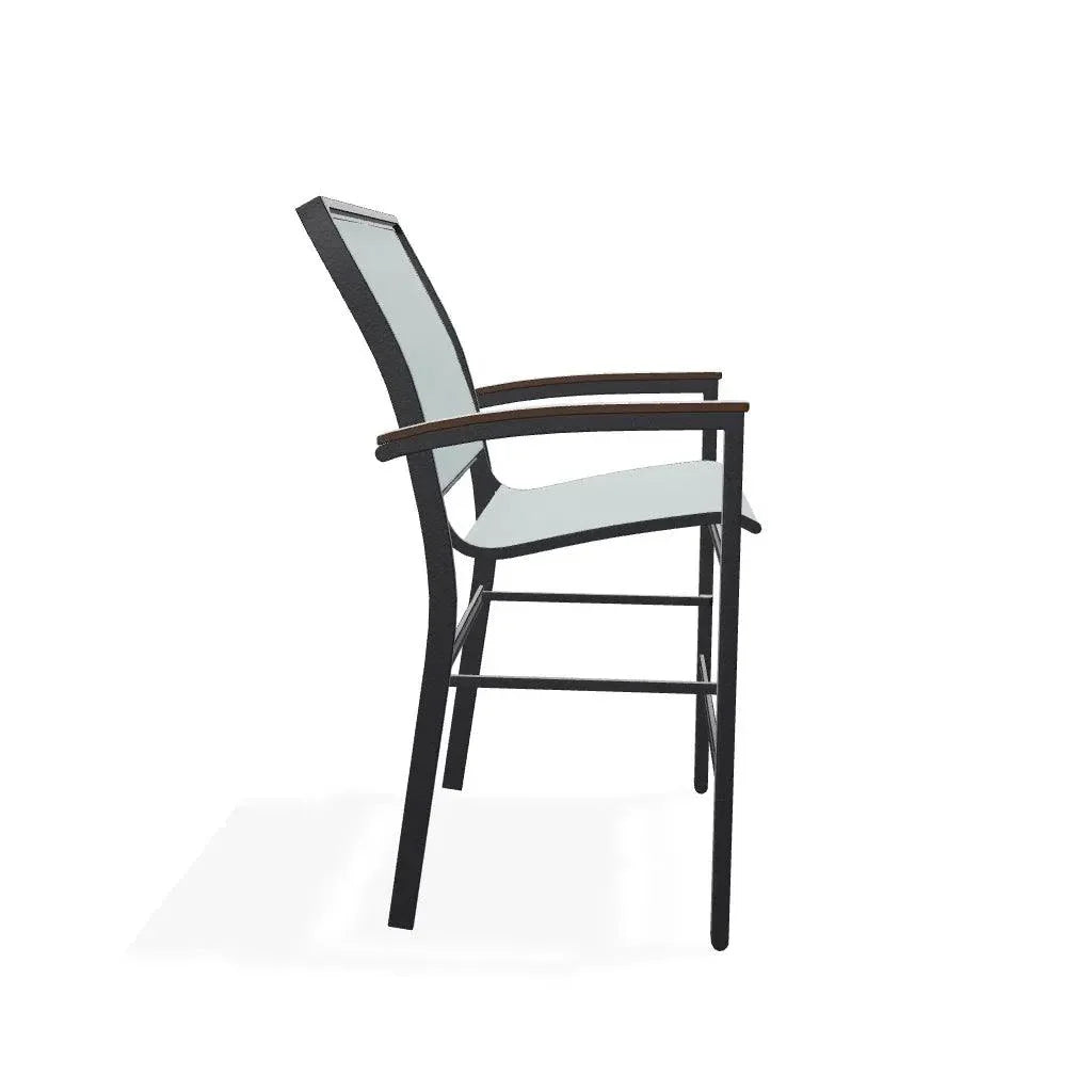 Bazza Sling Balcony Height Stacking Outdoor Cafe Chair