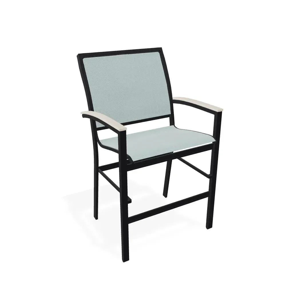 Bazza Sling Balcony Height Stacking Outdoor Cafe Chair