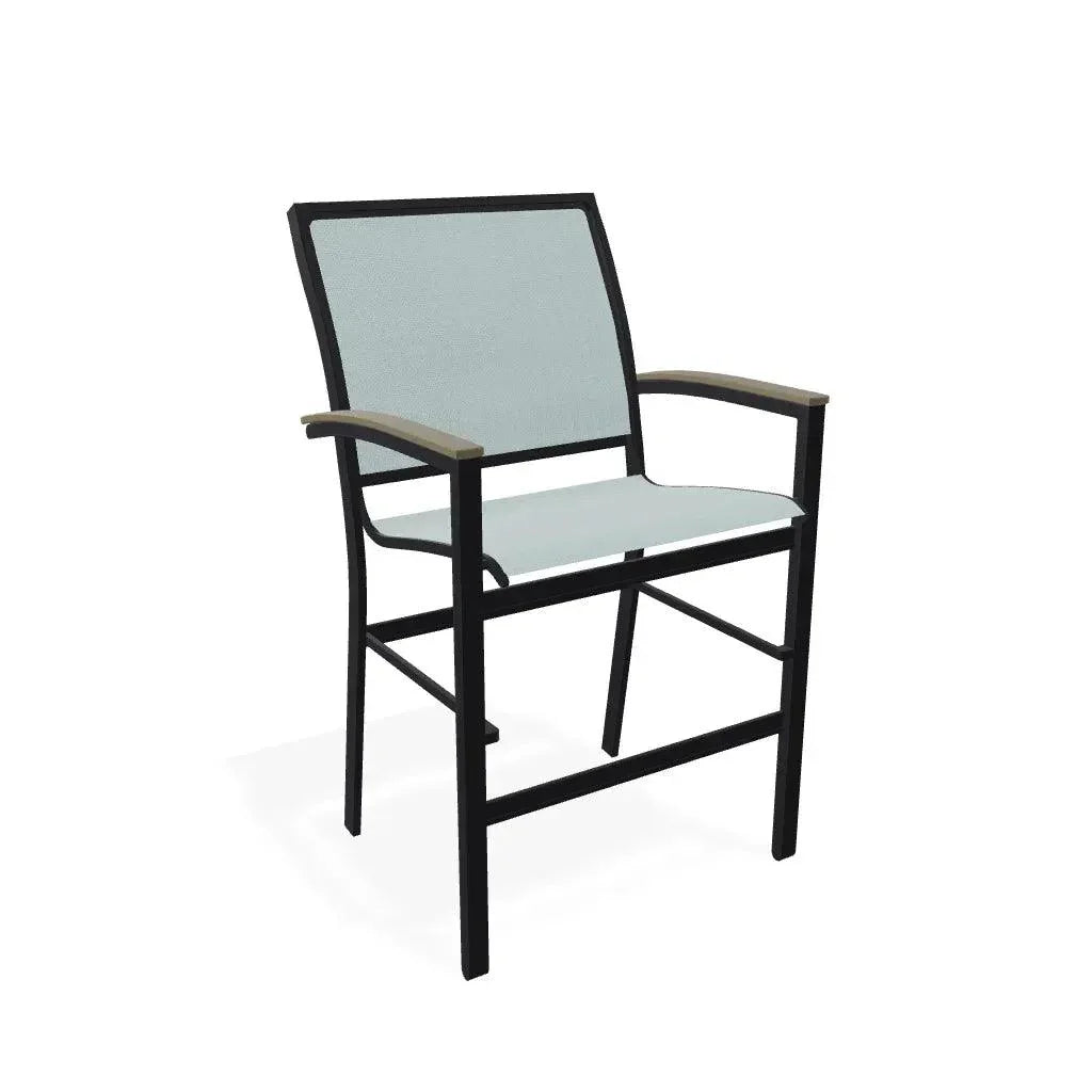 Bazza Sling Balcony Height Stacking Outdoor Cafe Chair