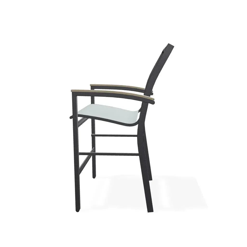 Bazza Sling Balcony Height Stacking Outdoor Cafe Chair