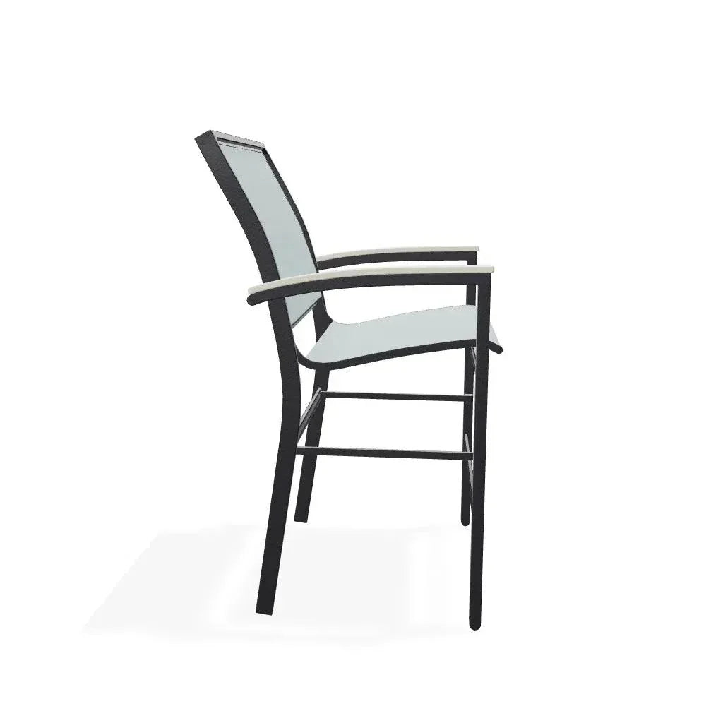Bazza Sling Balcony Height Stacking Outdoor Cafe Chair