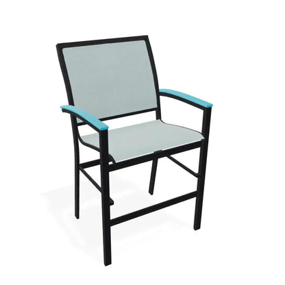 Bazza Sling Balcony Height Stacking Outdoor Cafe Chair