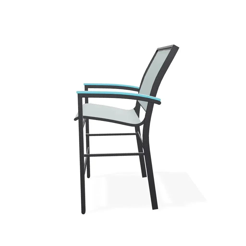 Bazza Sling Balcony Height Stacking Outdoor Cafe Chair