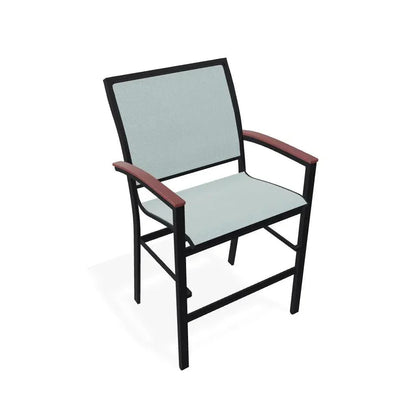 Bazza Sling Balcony Height Stacking Outdoor Cafe Chair