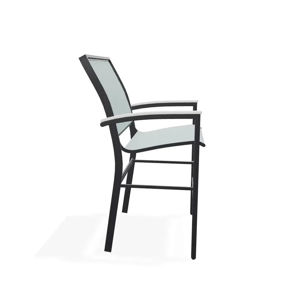 Bazza Sling Balcony Height Stacking Outdoor Cafe Chair