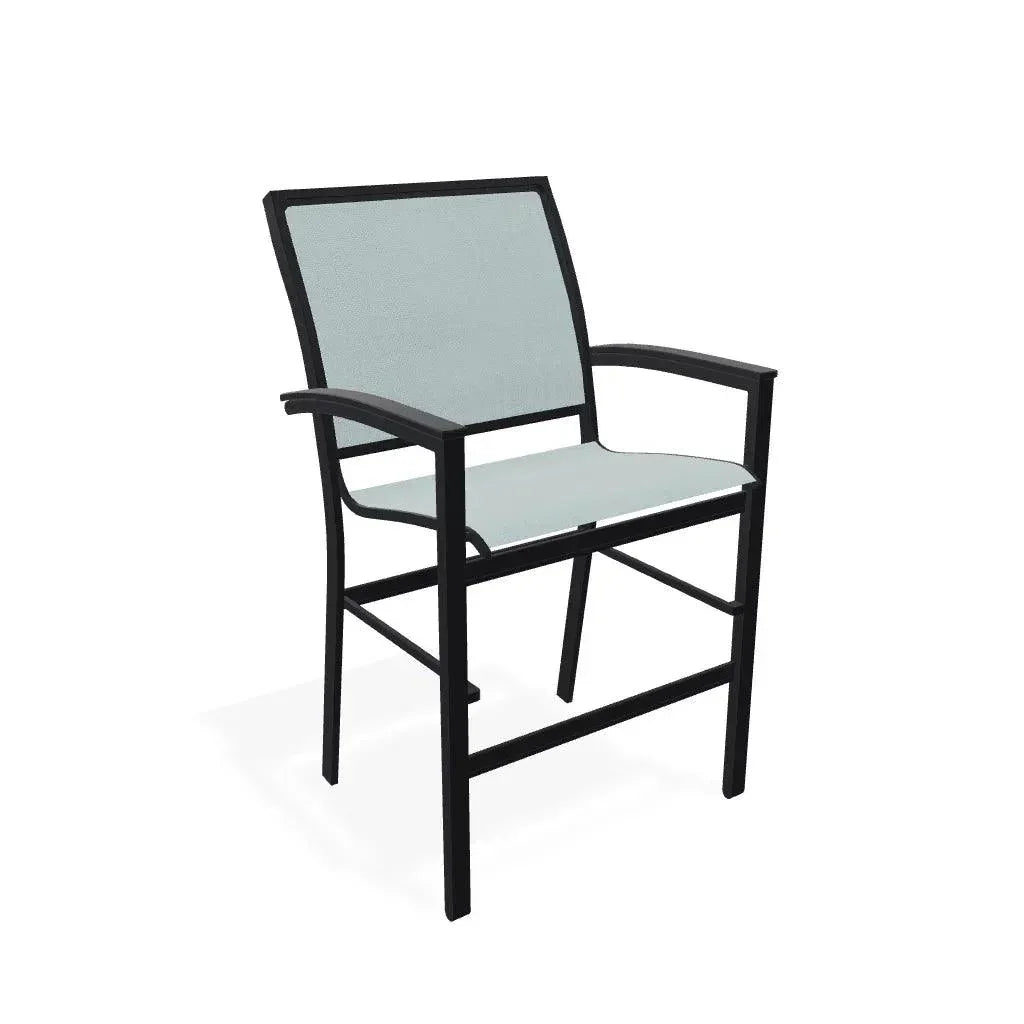Bazza Sling Balcony Height Stacking Outdoor Cafe Chair