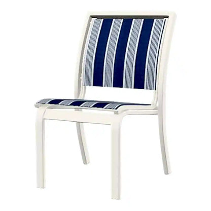 Bazza Sling Stacking Armless Outdoor Cafe Chair
