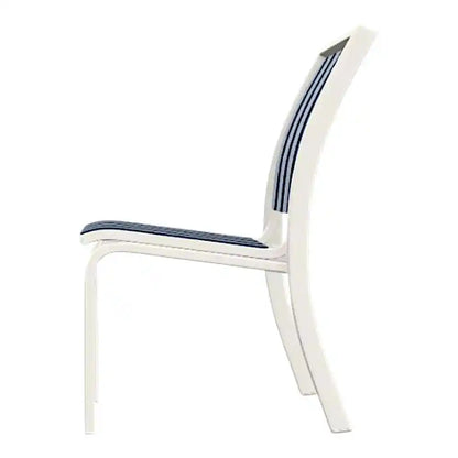 Bazza Sling Stacking Armless Outdoor Cafe Chair