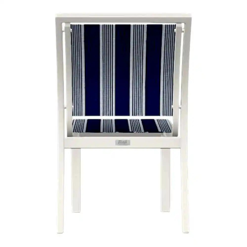 Bazza Sling Stacking Armless Outdoor Cafe Chair
