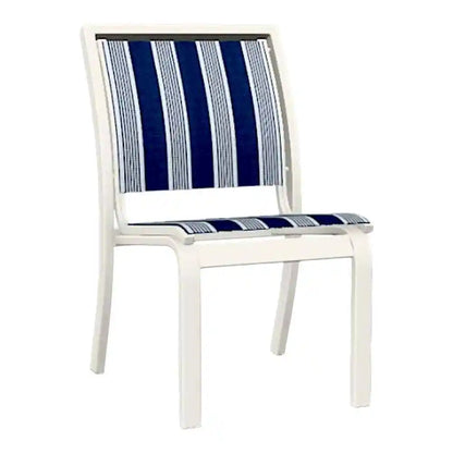 Bazza Sling Stacking Armless Outdoor Cafe Chair