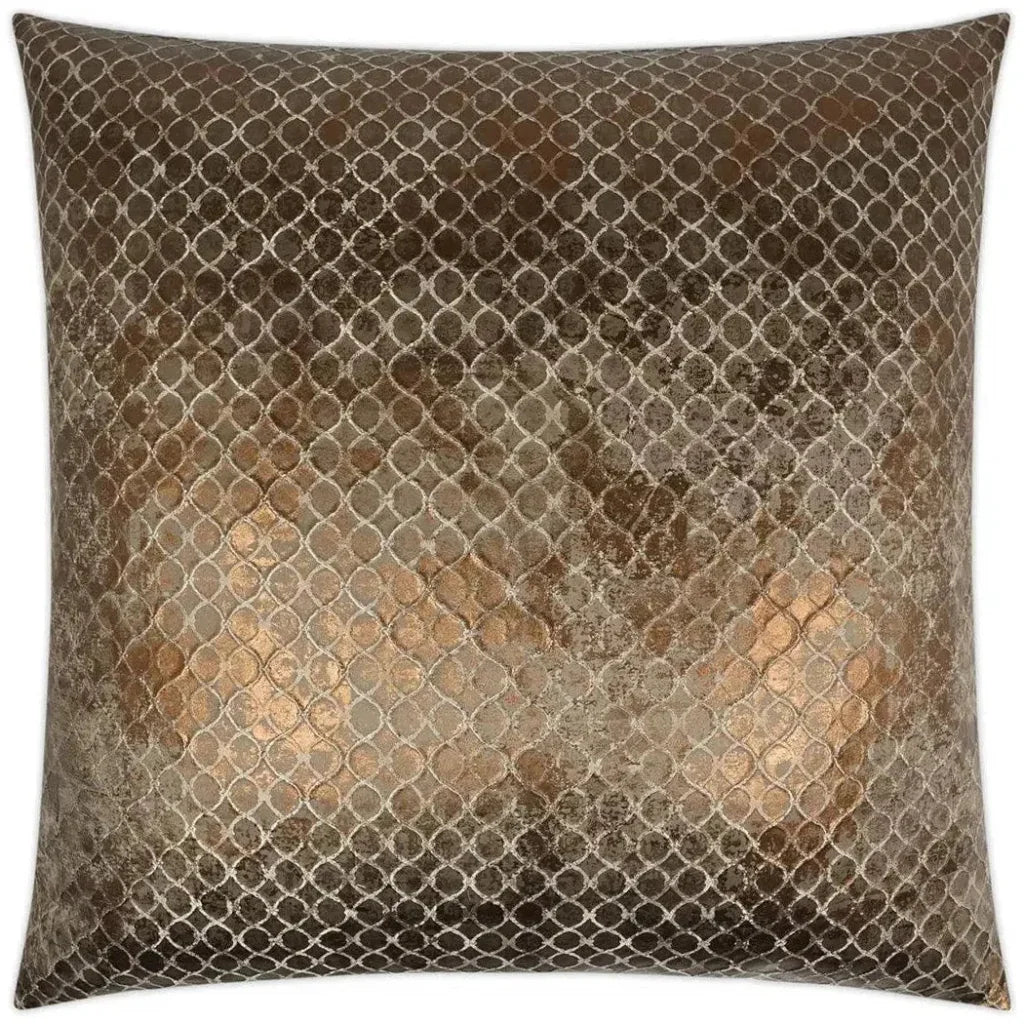 Beadling Bronze Glam Copper Large Throw Pillow Insert