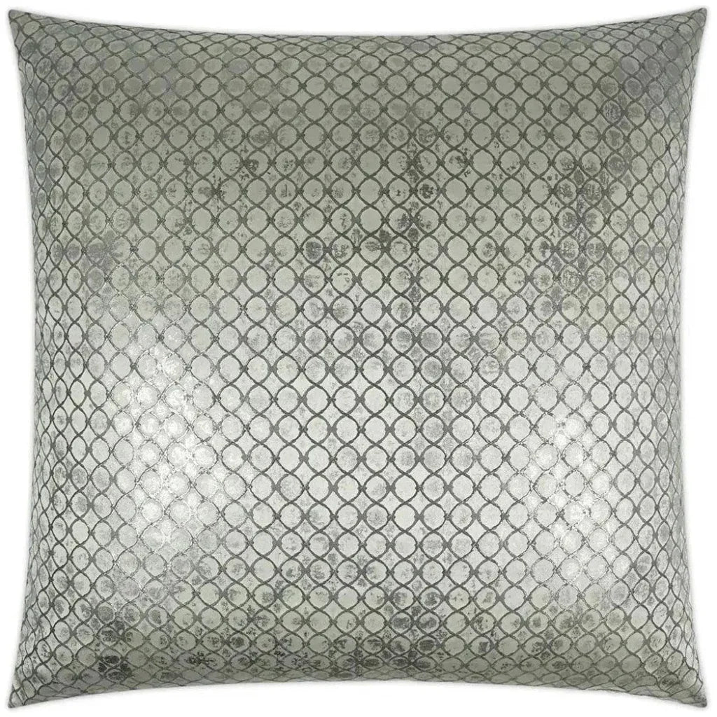 Beadling Glam Silver Large Throw Pillow Insert